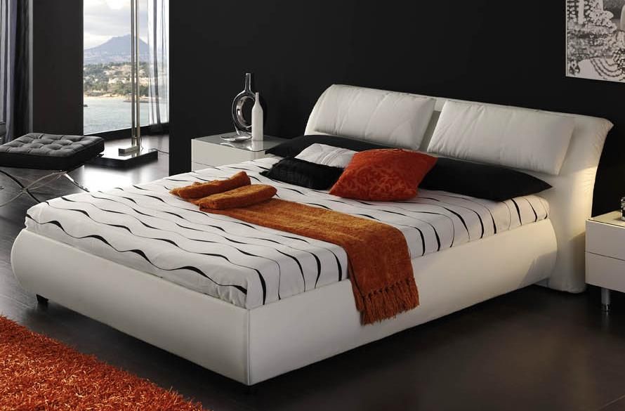 Stylish Leather Modern Platform Bed with Extra Storage Glendale ...