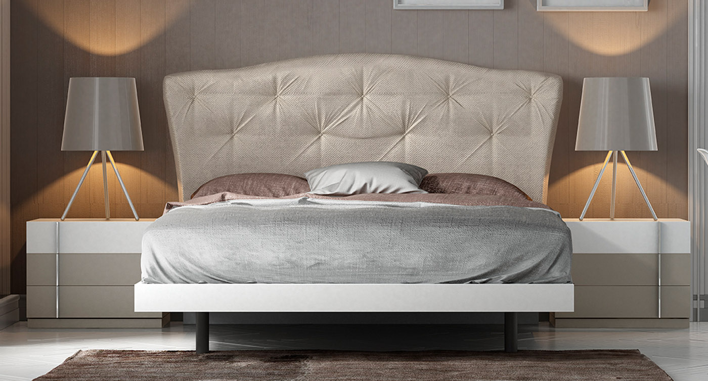 High-class Fabric Modern Platform Bed - Click Image to Close