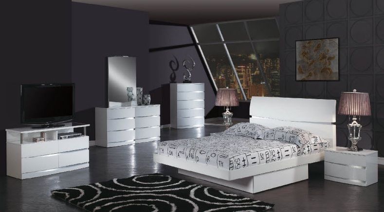 Exclusive Wood Luxury Platform Bed with Drawers - Click Image to Close