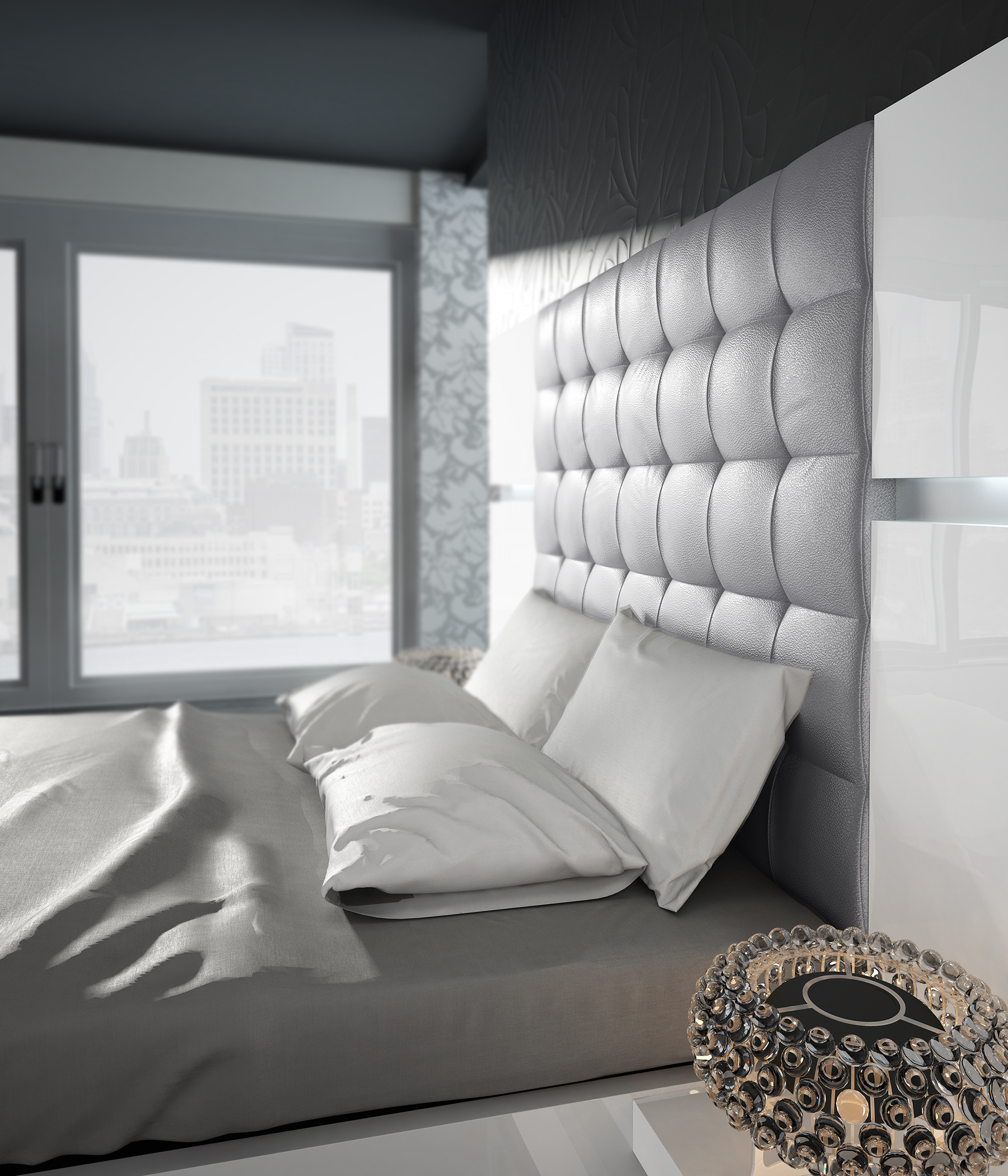 Overnice Leather Elite Platform Bed - Click Image to Close