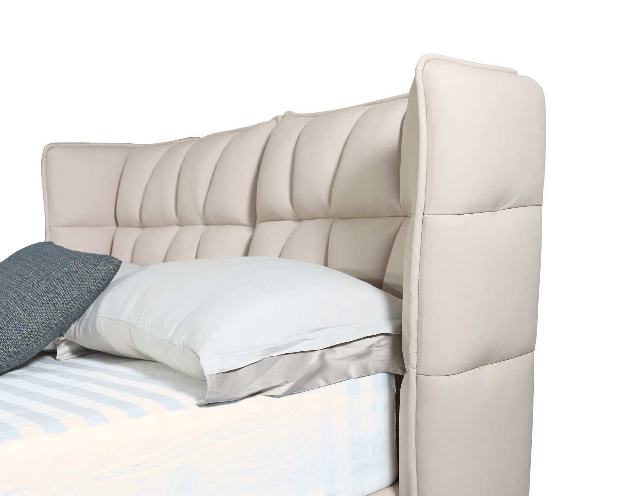 Elegant Leather Luxury Platform Bed