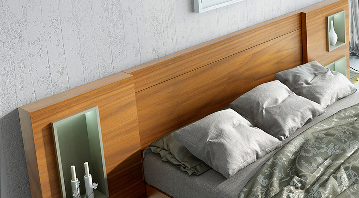 Unique Wood Modern Platform Bed - Click Image to Close