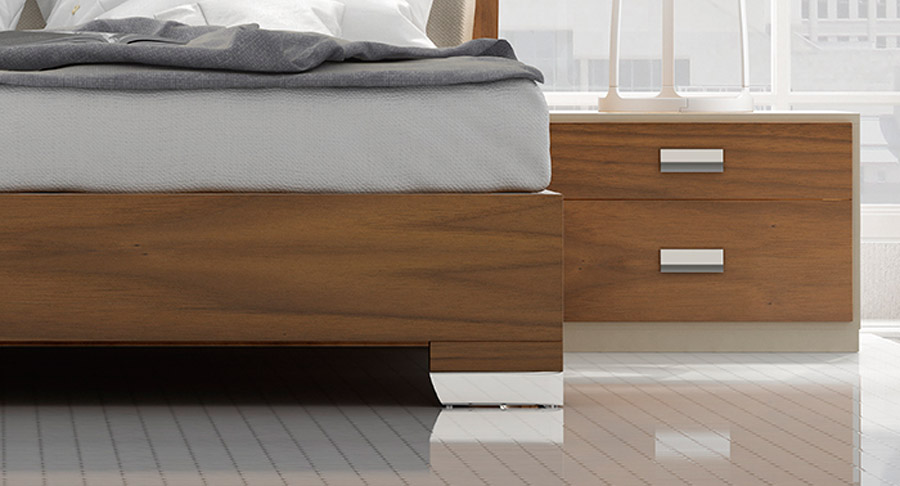 Unique Wood Modern Platform Bed - Click Image to Close