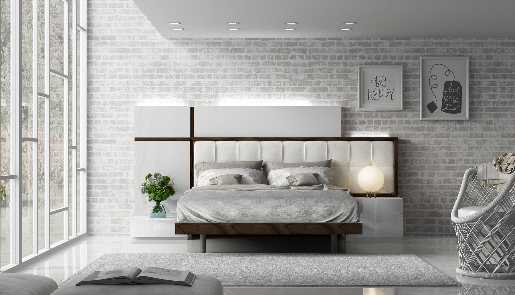 Unique Leather Modern Platform Bed New Orleans Louisiana FeniciaSpain