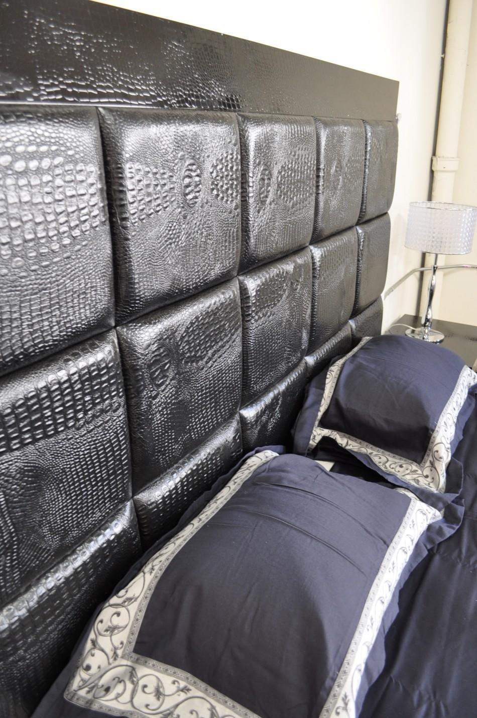 Elegant Leather High End Platform Bed Philadelphia Pennsylvania VGLAM