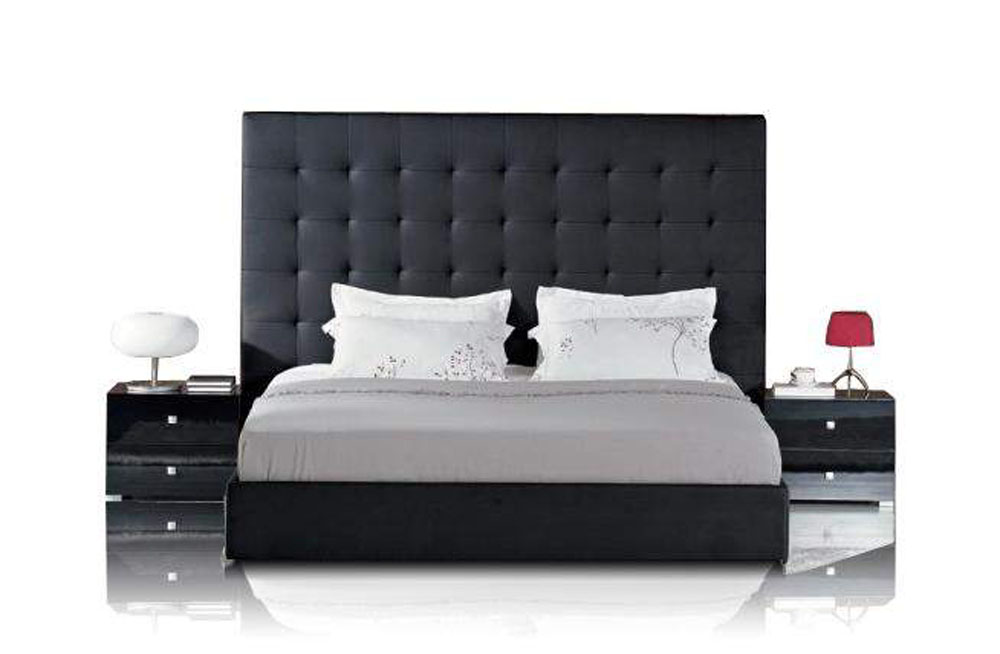 Stylish Leather Modern Platform Bed Boston Massachusetts VIGLyrica