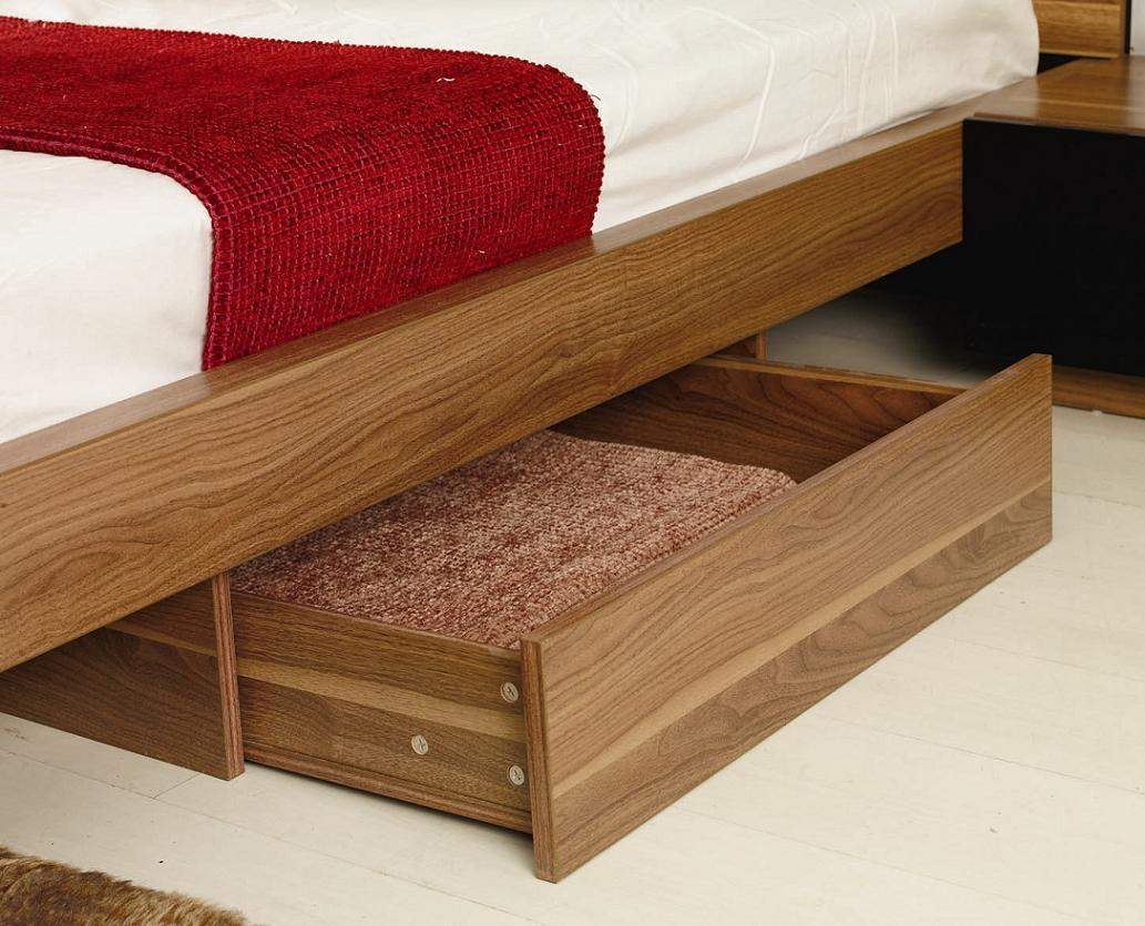 Italian Quality Wood High End Platform Bed with Extra Storage