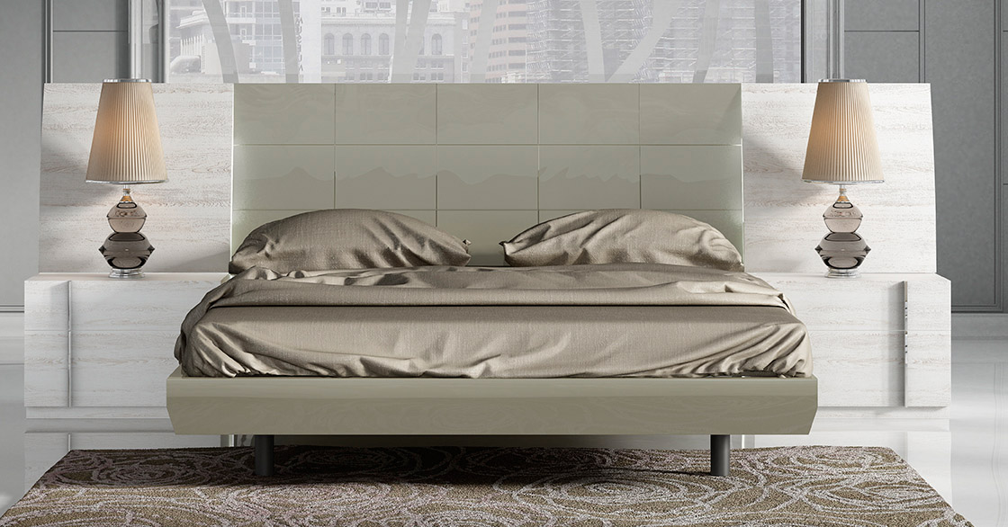 Made in Spain Wood Luxury Platform Bed with Extra Storage - Click Image to Close