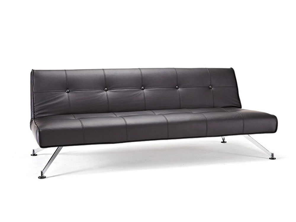 Black Leather Sofa Bed Innclubber 