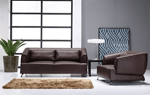 Modern Italian Sofa Set In Leather 