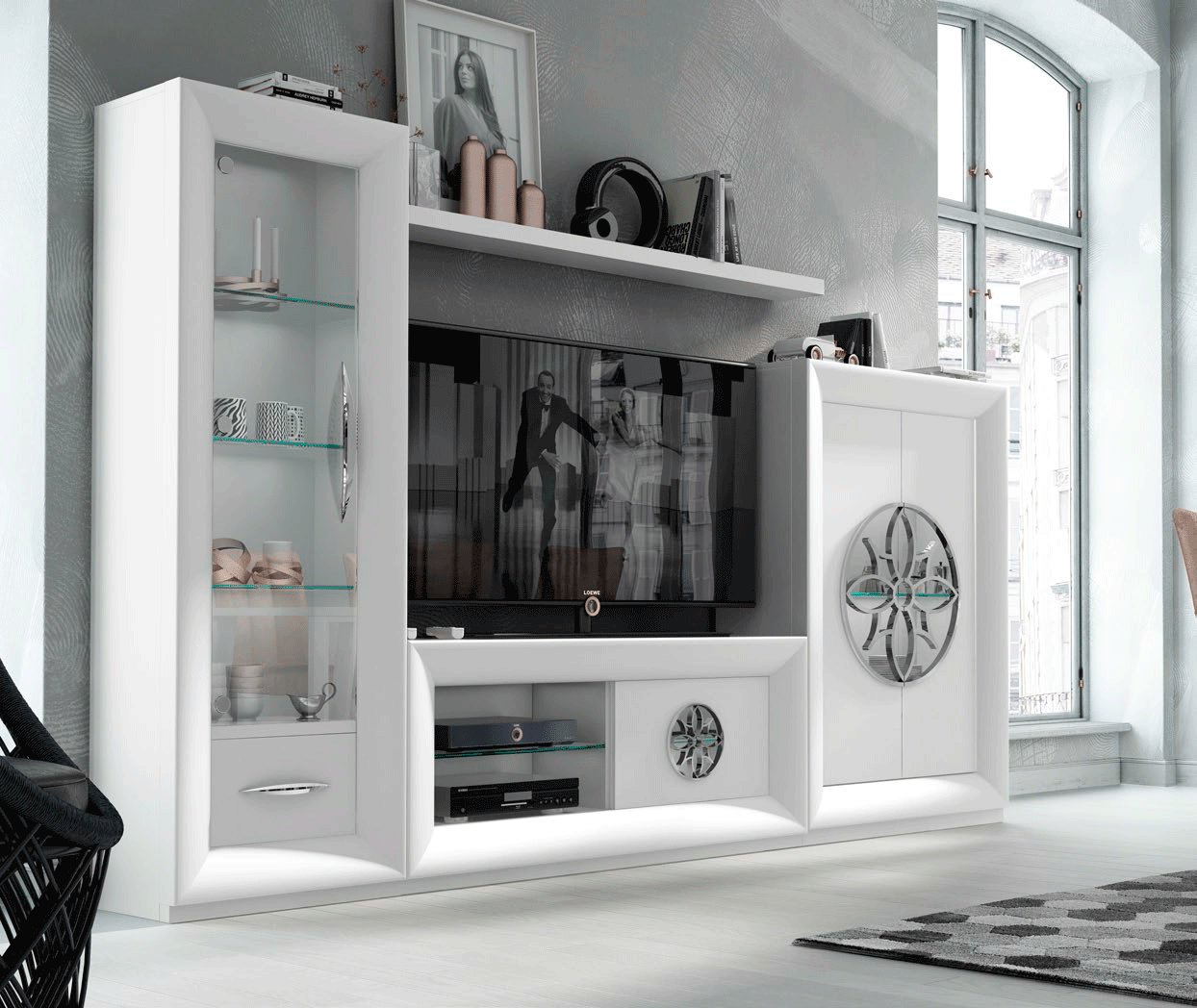 Stylish Spanish Entertainment Center